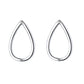 Sterling Silver Tear Drop Cutout Earring