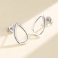 Sterling Silver Tear Drop Cutout Earring