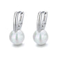 Amy and Annette 14k Gold or Sterling Silver Cultured Pearl Huggie Earring