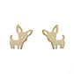 Amy and Annette 14K and Sterling Silver Chihuahua Dog Earrings