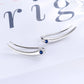 18K White Gold Climber with Genuine Crystals