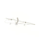 14k Gold Plated Pull-Through Climber Crawler Earring with crystals