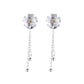 Amy and Annette 14K Gold Two-Tone Floral Drop Earrings