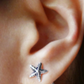 Oxidized Silver and Turquoise Beach Earring (5 Pair Studs)