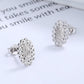 Sterling Silver Miraculous Mary Earrings with crystals