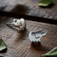 Sterling Silver Minimalist Elephant Earrings