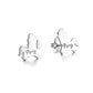 18k Gold and Sterling Silver Pony Earring