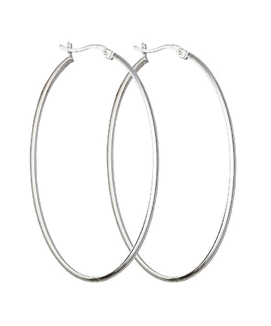 Sterling Silver 20mm Hoop Earrings