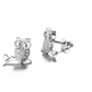 Sterling Silver Owl Stud Earrings