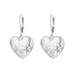 14K Gold and Sterling Silver Filigree Heart Earring