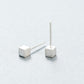 Sterling Silver Cube Earrings