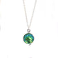 Genuine Crystal Mermaid Necklace in 18K White Gold