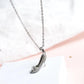 18K Gold and Sterling Silver Stiletto Crystal Pendant Necklace