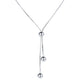 Sterling Silver Y Box Chain Necklace