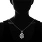 Sterling Silver Water Drop Crystal in Baguette Cut