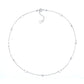 18K White Gold Disc Necklace