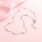 18K White Gold Disc Necklace