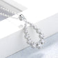 Sterling Silver Water Drop Open Pendant Necklace