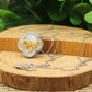 Sterling Silver and Mother of Pearl Bee Necklace
