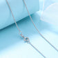 14K White Gold ball bead chain Necklace