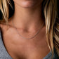14K White Gold Wave Chain Necklace