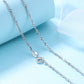 14K White Gold Wave Chain Necklace