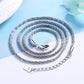 Italian Sterling Silver Roc Chain Necklace