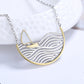 Sterling Silver two-tone Sailboat Pendant Necklace