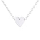 18K White Gold Heart Pendant Necklace