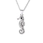 Sterling Silver Artisan Filigree Sea Horse Necklace
