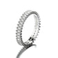 14K White Gold Eternity Ring with crystals