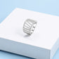 Sterling Silver Simulated Diamond Multi-Bar Ring
