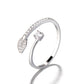 Rose Gold Bypass Leaf Ring