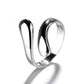 Sterling Silver Water Drop Adjustable Ring