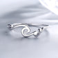 Sterling Silver Classic Wave Ring