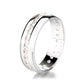 Amy and Annette 14K Gold Channel Set Eternity Band Ring with Crystals