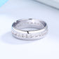 Amy and Annette 14K Gold Channel Set Eternity Band Ring with Crystals