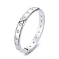 Sterling Silver Band Ring With crystals
