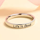 Amy and Annette Sterling Silver Life is Good Band