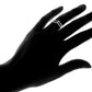 Amy and Annette 14K White Gold Minimalist 2 Row Bypass Ring