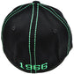 NCAA Scott Community College Top World Black Green Stitch Flex Stretch Fit Hat