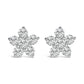 10K White Gold 1/2 Cttw Lab Grown Diamond Star Stud Earrings