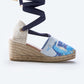 Escala Mediterranean Dreams Canvas Espadrilles Wedges
