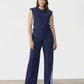 Midnight Side Striped Wide Leg Pants