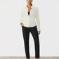 Women's Snow White Zip Front Collared Shirt - Small