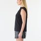 GSTQ Black Beauty Ottoman Top with Zipper - Women's Medium