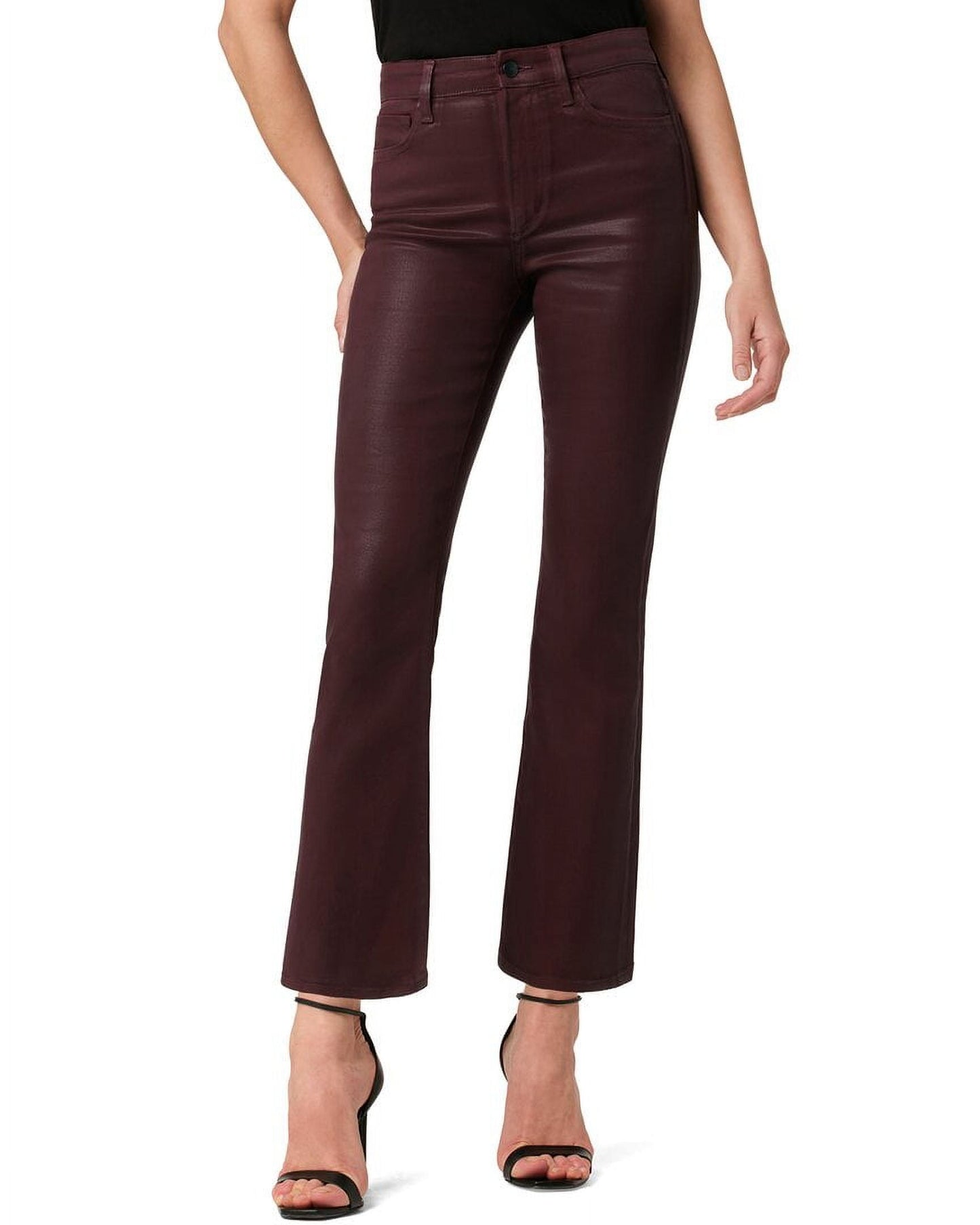 JOE S Jeans Women's Callie Rum Raisin Cropped Boot Jean Brown Size 26