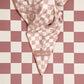 Kitsch Extra Large Quick-Dry Hair Towel Wrap Terracotta Checker - New