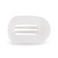 TELETIES Medium Flat Round Hair Clip Coconut White - New