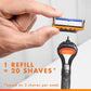 Gillette Fusion5 Value Pack Razor Handle + 5 Blade Refills - Missing Box